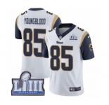 Youth Nike Los Angeles Rams #85 Jack Youngblood White Vapor Untouchable Limited Player Super Bowl LIII Bound NFL Jersey
