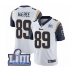 Youth Nike Los Angeles Rams #89 Tyler Higbee White Vapor Untouchable Limited Player Super Bowl LIII Bound NFL Jersey