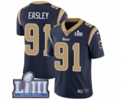 Youth Nike Los Angeles Rams #91 Dominique Easley Navy Blue Team Color Vapor Untouchable Limited Player Super Bowl LIII Bound NFL Jersey
