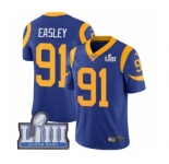 Youth Nike Los Angeles Rams #91 Dominique Easley Royal Blue Alternate Vapor Untouchable Limited Player Super Bowl LIII Bound NFL Jersey