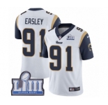 Youth Nike Los Angeles Rams #91 Dominique Easley White Vapor Untouchable Limited Player Super Bowl LIII Bound NFL Jersey