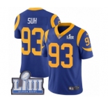 Youth Nike Los Angeles Rams #93 Ndamukong Suh Royal Blue Alternate Vapor Untouchable Limited Player Super Bowl LIII Bound NFL Jersey