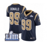 Youth Nike Los Angeles Rams #99 Aaron Donald Navy Blue Team Color Vapor Untouchable Limited Player Super Bowl LIII Bound NFL Jersey