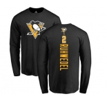 NHL Adidas Pittsburgh Penguins #2 Chad Ruhwedel Black Backer Long Sleeve T-Shirt