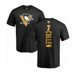 NHL Adidas Pittsburgh Penguins #7 Matt Cullen Black Backer T-Shirt