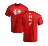 NHL Adidas Chicago Blackhawks #44 Jan Rutta Red One Color Backer T-Shirt