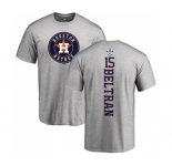 MLB Nike Houston Astros #15 Carlos Beltran Ash Backer T-Shirt