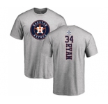 MLB Nike Houston Astros #34 Nolan Ryan Ash Backer T-Shirt