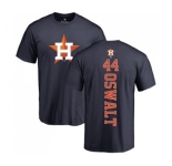MLB Nike Houston Astros #44 Roy Oswalt Navy Blue Backer T-Shirt