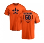 MLB Nike Houston Astros #50 J.R. Richard Orange RBI T-Shirt