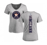 MLB Women's Nike Houston Astros #16 Brian McCann Ash Backer T-Shirt