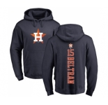 MLB Nike Houston Astros #15 Carlos Beltran Navy Blue Backer Pullover Hoodie