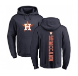 MLB Nike Houston Astros #16 Brian McCann Navy Blue Backer Pullover Hoodie
