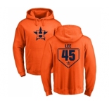 MLB Nike Houston Astros #45 Carlos Lee Orange RBI Pullover Hoodie