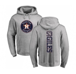 MLB Nike Houston Astros #53 Ken Giles Ash Backer Pullover Hoodie