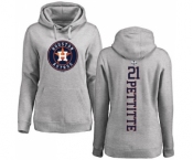 MLB Women's Nike Houston Astros #21 Andy Pettitte Ash Backer Pullover Hoodie