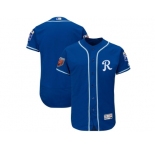Men Kansas City Royals Customized Majestic Royal 2018 Spring Training Flex Base Team Jersey