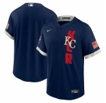Men's Kansas City Royals Blank Nike Navy 2021 MLB All-Star Game Replica Jersey