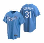Men's Nike Kansas City Royals #31 Ian Kennedy Light Blue Alternate Stitched Baseball Jersey