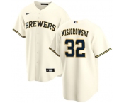Men's Milwaukee Brewers #32 Jacob Misiorowski Cream 2025 Stitched Baseball Jersey