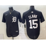 Men's Detroit Tigers #15 Max Clark Black 2026 Cool Base Stitched Baseball Jersey