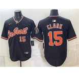 Men's Detroit Tigers #15 Max Clark Black Alternate 2026 Cool Base Stitched Baseball Jersey