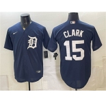 Men's Detroit Tigers #15 Max Clark Navy 2026 Cool Base Stitched Baseball Jersey
