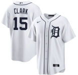 Men's Detroit Tigers #15 Max Clark White 2026 Cool Base Stitched Baseball Jersey