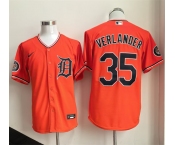 Men's Detroit Tigers #35 Justin Verlander Orange 2026 Cool Base Stitched Baseball Jersey