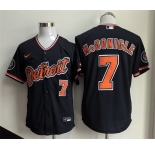 Men's Detroit Tigers #7 Kevin McGonigle Black 2026 Alternate Vapor Premier Limited Stitched Baseball Jersey