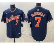 Men's Detroit Tigers #7 Kevin McGonigle Navy 2026 Alternate Vapor Premier Limited Stitched Baseball Jersey