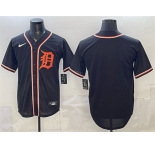 Men's Detroit Tigers Blank 2026 Fashion Replica Black Out Stitched Baseball Jersey