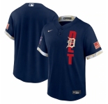 Men's Detroit Tigers Blank Nike Navy 2021 MLB All-Star Game Replica Jersey