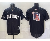 Men's Detroit Tigers Team Big Logo 2026 Black 'Motor Gothic Edition' Vapor Premier Limited Stitched Baseball Jersey