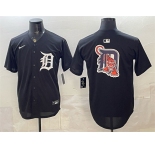 Men's Detroit Tigers Team Big Logo Limited Stitched Baseball Jersey