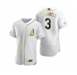 Men's Nike Detroit Tigers #3 Alan Trammell White 2020 Authentic Golden Edition Baseball Jersey