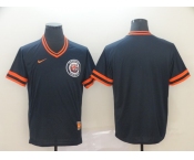 Men's Nike Majestic Detroit Tigers Blank M&N Navy Blue MLB Jersey