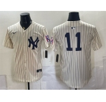 Men's New York Yankees #11 Anthony Volpe Cream 2026 Field of Dreams Stadium Stitched Baseball Jersey