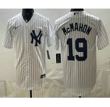 Men's New York Yankees #19 Ryan McMahon White Cool Base Stitched Jersey