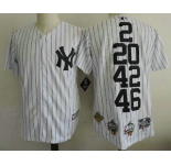 Men's New York Yankees 2 20 42 46 White Home Cool Base Cooperstown Collection