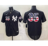Men's New York Yankees #35 Cody Bellinger Black 2026 USA 250 Fourth of July Home Stadium Stitched Baseball Jersey