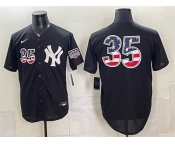 Men's New York Yankees #35 Cody Bellinger Black 2026 USA 250 Fourth of July Home Stadium Stitched Baseball Jersey