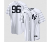 Men's New York Yankees #96 George Lombard Jr White No Name Home Limited Stitched Baseball Jersey
