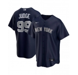 Men's New York Yankees #99 Aaron Judge Navy Stitched Baseball Jersey
