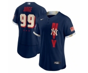 Men's New York Yankees #99 Aaron Judge Nike Navy 2021 MLB All-Star Authentic Player Jersey