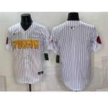 Men's New York Yankees X Spider-Man Blank White Limited Stitched Baseball Jersey