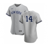 Men's Nike New York Yankees #14 Tyler Wade Gray Road 2020 Authentic Player Baseball Jersey