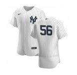 Men's Nike New York Yankees #56 Jonathan Holder White Navy Home 2020 Authentic Player Baseball Jersey