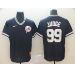 Men's Nike New York Yankees #99 Aaron Judge Navy Blue M&N MLB Jersey