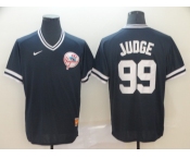 Men's Nike New York Yankees #99 Aaron Judge Navy Blue M&N MLB Jersey